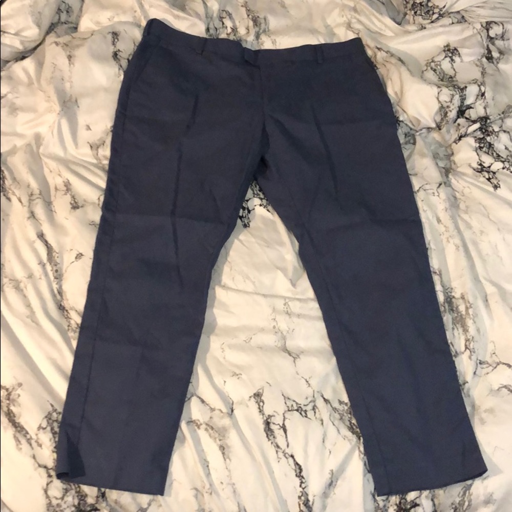 Van Heusen Navy Blue Dress Pants for Men